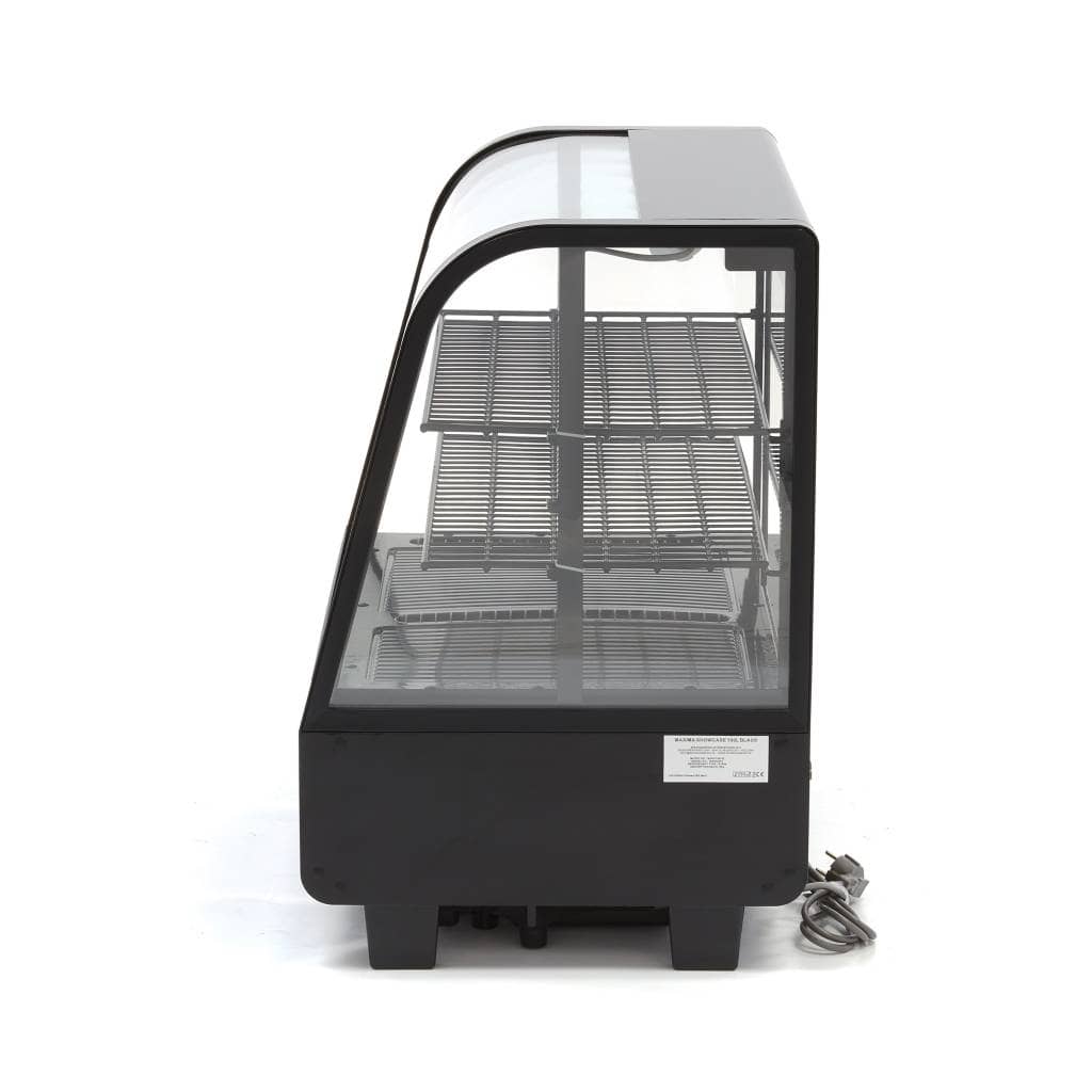 Display Fridge - 100L - 68cm - Black - Rear Sliding Door — 3