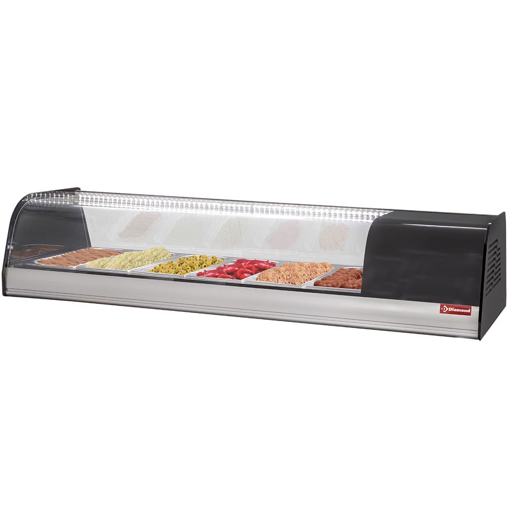 Refrigerated display for tapas, 8x GN 1/3 - 40 mm (included) – A doua alegere (2)