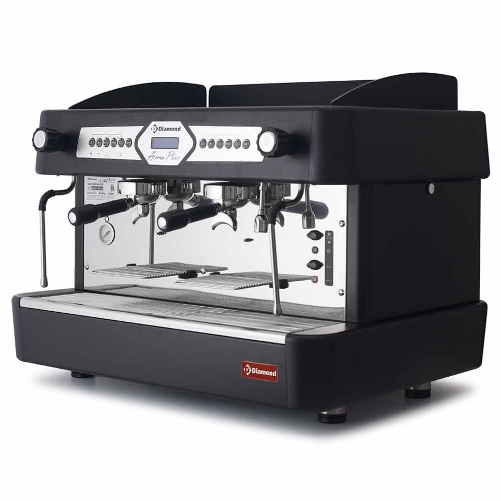 Coffee machine 2 groups, automatic (with display) - BLACK – A doua alegere