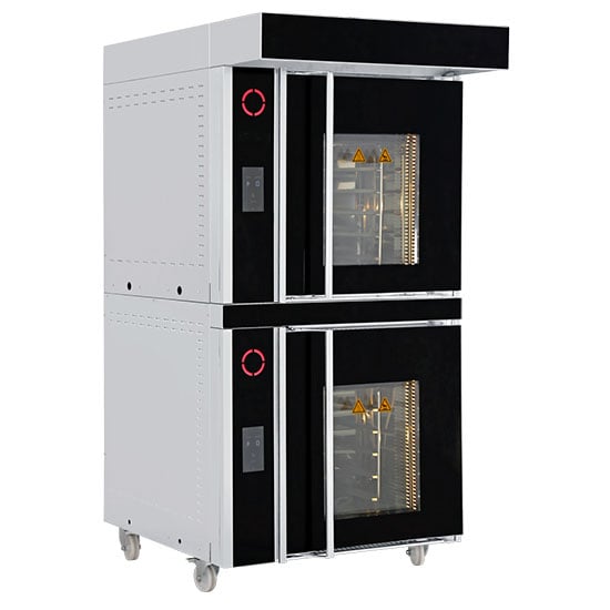 Electric Rotary Convection Oven 5+1x 40x60 with steam and proofing cabinet, touch digital control