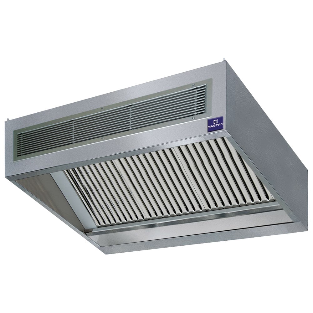 wall-mounted cubic infusion hood with integrated lighting, 3200x1300 mm
