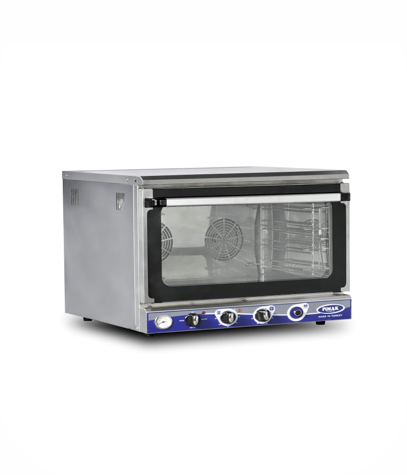 Cuptor profesional gastronomic Pimak PTS04-Manual | 40x60cm - 4 tăvi, 6,4 kW, 400V, Dim: 5x83x57 cm