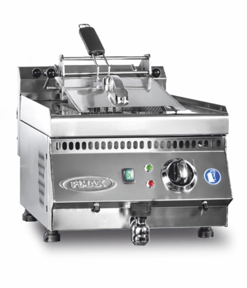 Friteuză profesională inox Pimak M169 | 8, 8,25 kW, 400V, Dim: 40x60x30 cm